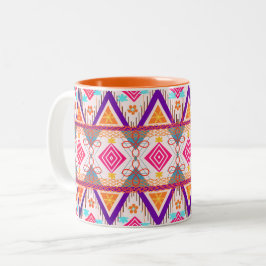 Boho Island Tribal Summer Två-Tonad Mugg