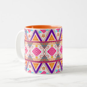 Boho Island Tribal Summer Två-Tonad Mugg