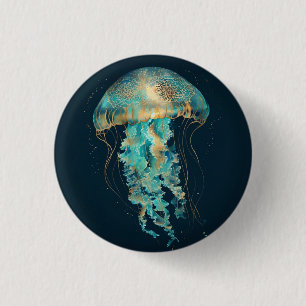 Boho Jellyfish Djuphavsområde Knapp