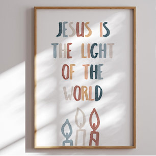 Boho Jesus är världens ljus poster