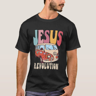 Boho Jesus-Revolution Christian Faith Baserad Jesu T Shirt