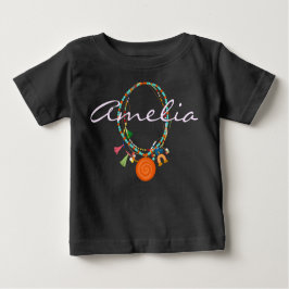 Boho jewelry klädd upp flicka top t-shirt