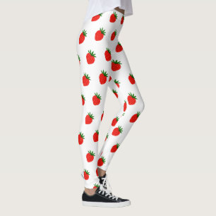 Boho Jordgubb Leggings - Anpassad Bärtryck Present
