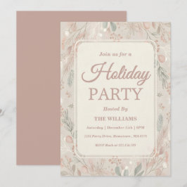 Boho jordiga toner Holiday-firande Inbjudningar