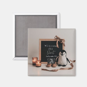 Boho jordnära neutralt graviditetspresent magnet