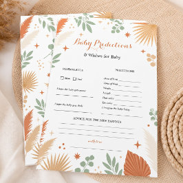 Boho Jordnära Terrakotta Palm Baby Förutsägelser