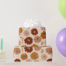 Boho jordton Daisy Tan Blommönster