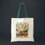 Boho jul Farm Fresh Träd Lastbil Tygkasse<br><div class="desc">Boho jul Farm Fresh Träd Lastbil Festive Helgdag Tote Bag har texten "Farm Fresh Julgranar" i modern manustypografi accentuerad med en färglös Matisse stil-retrofarm lastbil med Julgran. Perfekt för julklappar,  party och firande,  julklappar,  födelsedagar och så vidare. Skapat av Evco Studio www.zazzle.com/store/evcostudio</div>