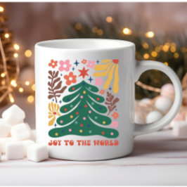 Boho Jul Joy till världen Kaffemugg