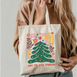 Boho Jul Joy till världen Tygkasse