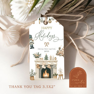 Boho jul Näckros Happy Holiday presentkort Presentetikett