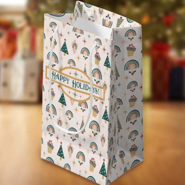 Boho jul Rainbow Gift Bag (Skapare uppladdad)