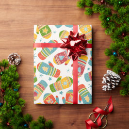 Boho Jul Winter Glove Wrapping Papper Presentpapper