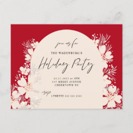 Boho Julfest i Desert Red Vykort