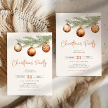 Boho Julfest Winter-inbjudan