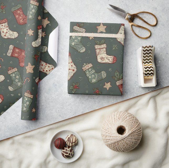 Boho-julinventering Pappra Presentpapper (Hantverk)