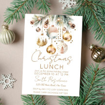 Boho-jullunch party-snöfärgen