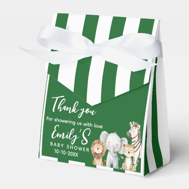 Boho Jungle Baby Shower Presentlåda (Framsidan Sidan)