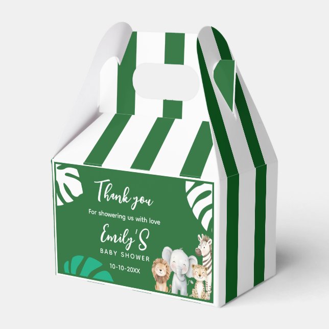 Boho Jungle Baby Shower Presentlåda (Framsidan Sidan)