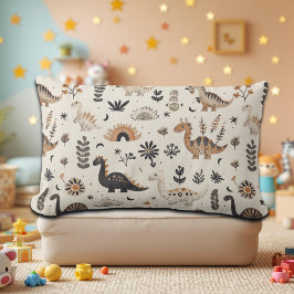 Boho Jungle Dinosaur Mönster Lumbarkudde