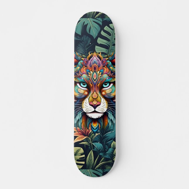 Boho Jungle Lejon Skateboard (Framsida)