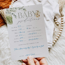 Boho Jungle Safari Baby Shower PredicCard Inbjudningar
