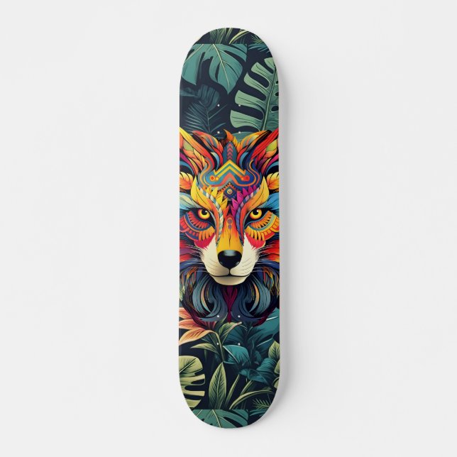 Boho Jungle Varg Skateboard (Framsida)