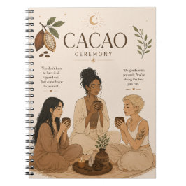 Boho Kakaozeremonie Aquarell Design - Affirmation Anteckningsbok