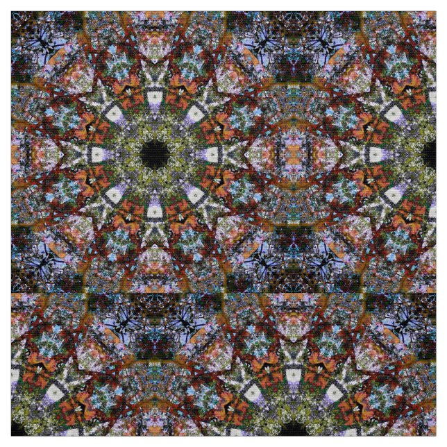 Boho Kaleidoscope Mandala Modern Hippie Tyg (Provkarta)