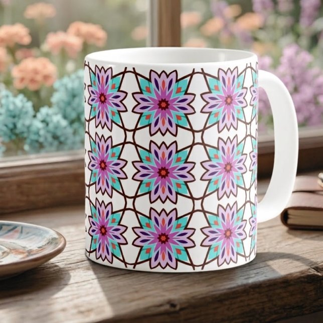 Boho Kalejdoskop Kaffemugg (Skapare uppladdad)