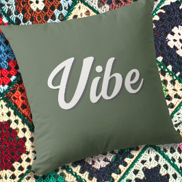 Boho-känsla Olivgrön Minimalistisk Studentrum Kudde