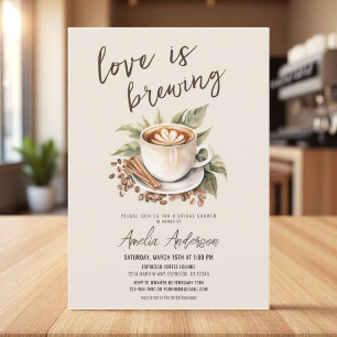 Boho Kärlek är en Möhippa för att bryta kaffe Inbjudningar