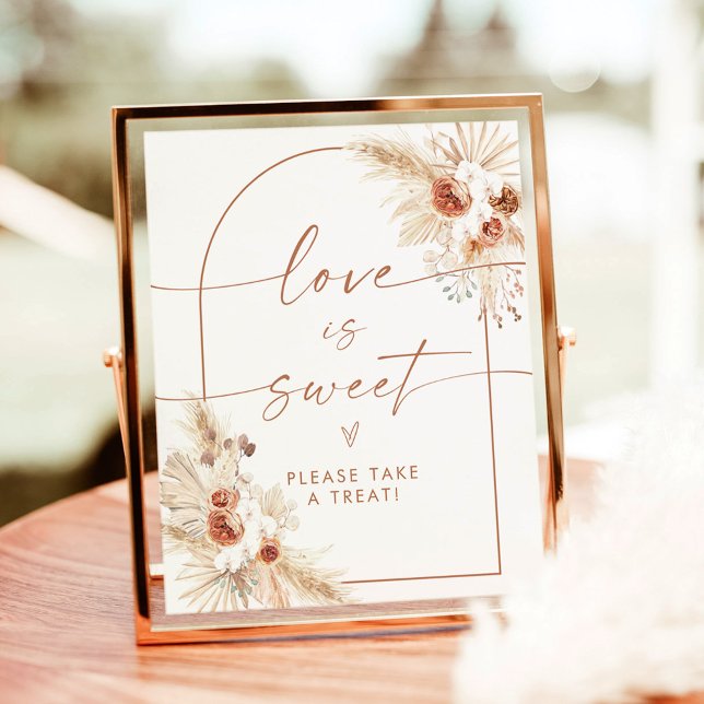 Boho Kärlek är sött Shower Dessert-tecken Poster (Skapare uppladdad)