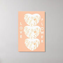 Boho Kärlek Flower Heart