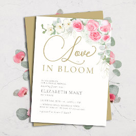 Boho Kärlek i Bloom Ro Orchid Chic Möhippa Inbjudningar