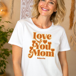 Boho Kärlek You Mamma Personlig Mors dag T Shirt