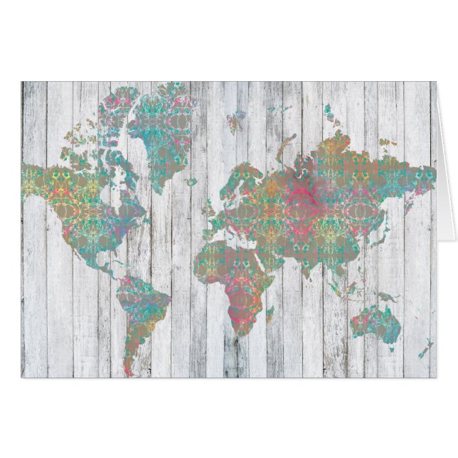 Boho Karta II Hälsningskort (Framsidan Horizontal)