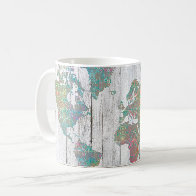 Boho Karta II Kaffemugg (Framsida vänster)
