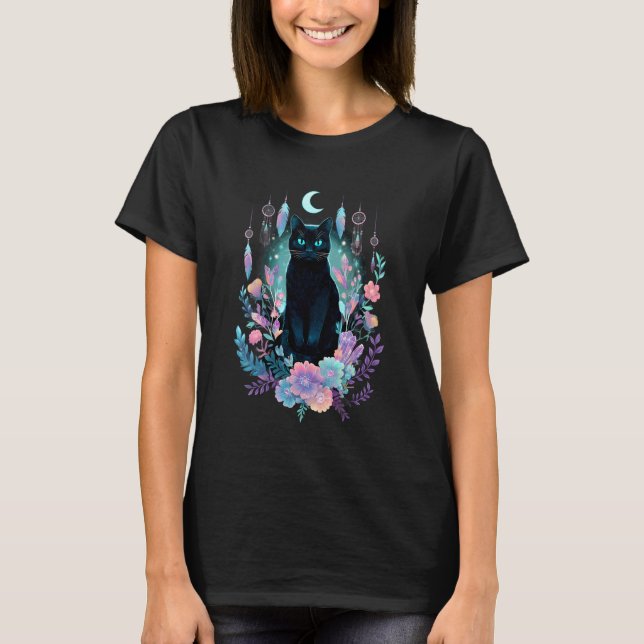 Boho Katt T Shirt (Framsida)