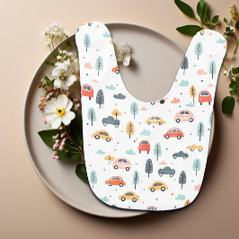 Boho Kids Cars, Träd & Clouds Mönster Hakklapp