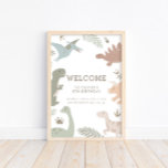 Boho Kids Dinosaur-Theme Birthday Sign Poster<br><div class="desc">Välkomna alla dino-Mite-barn till dina små killar,  boho-dinosaur,  födelsedagsfirandet! Den här designen kan anpassas helt efter dina önskemål i kostym,  och färg som används för dinosaurier kan redigeras till 100 %. Klicka på Redigera den här designen om du vill anpassa den ytterligare!</div>