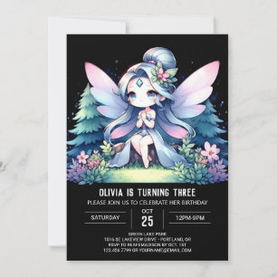 Boho Kids Fairy Birthday Inbjudningar