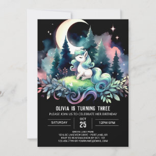 Boho Kids Horse Birthday Inbjudningar