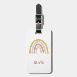 Boho Kids Rainbow Personlig Bagagebricka