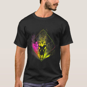 Boho Ko Skalle Blommor Diamant Rosa Och Gul Spl T Shirt