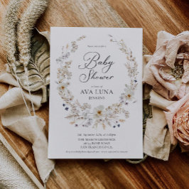 Boho Kön Neutral Baby Shower-inbjudan Inbjudningar