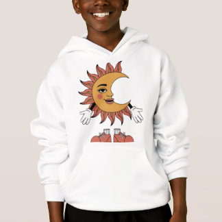 Boho-konst sol och måne t shirt