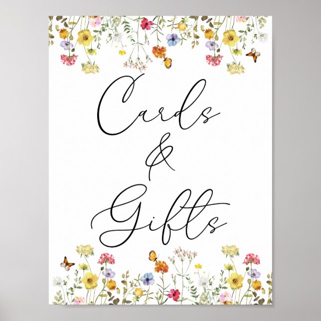 Boho-kort och gåvor från Bröllop Poster (Framsidan)