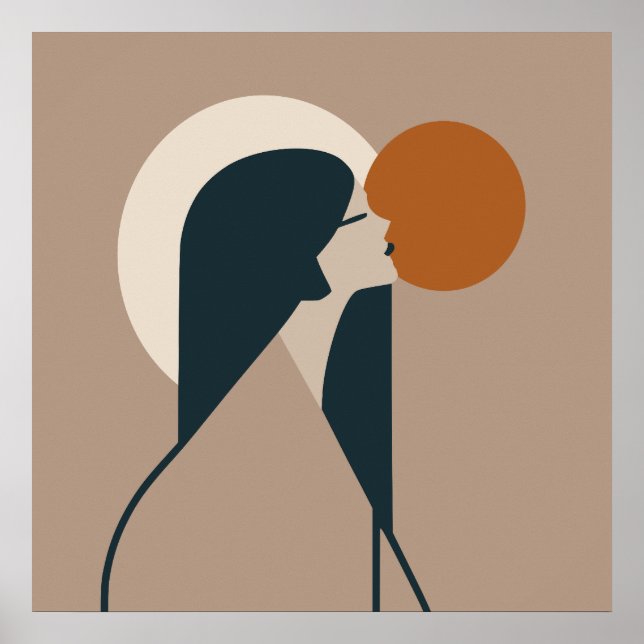 Boho Kvinna Sol Poster (Framsidan)