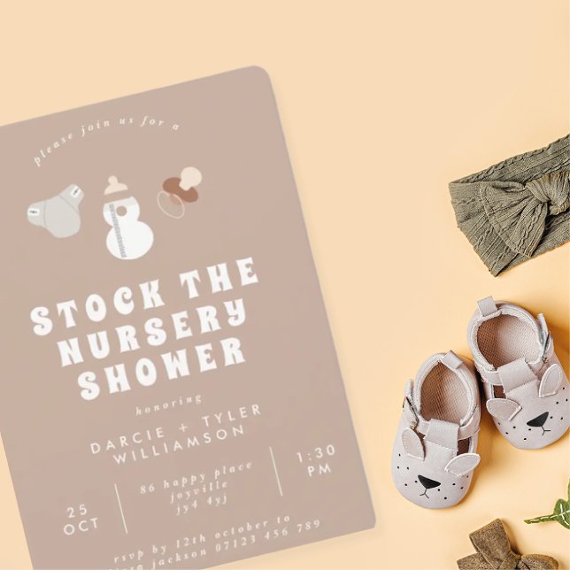 Boho Lagrar, Nursery Baby Shower Inbjudningar (Skapare uppladdad)